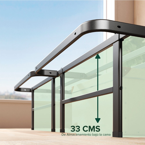 Zinus | Cama Completa Base + Colchón King Rumi