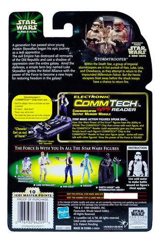 Star Wars Power Of The Force Comtech Stormtrooper
