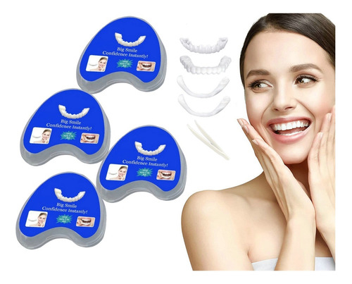 4×carillas Dentales A Presión For Hombres Y Mujer B