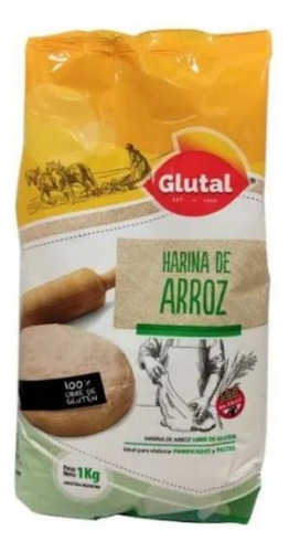 Harina De Arroz Glutal 1kg Sin Tacc