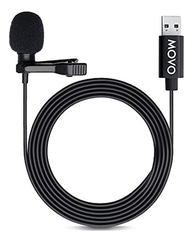 Micrófono Usb Lavalier Movo M1 Con Solapa Y Condensador Omni