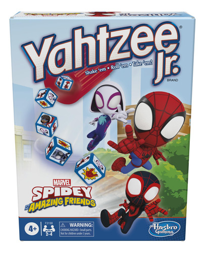 Hasbro Spidey And His Amazing Friends Yahtzee Jr., Juego De.