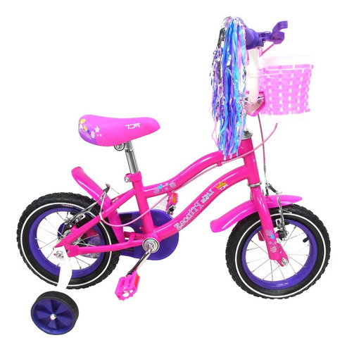 Imagen 1 de 9 de Bicicleta Rin 12 Deluxe Plt Little Princess Para Niñas