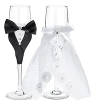 Comprar Juego De 2 Copas De Champán De Boda Para Brindis De Novia Y
