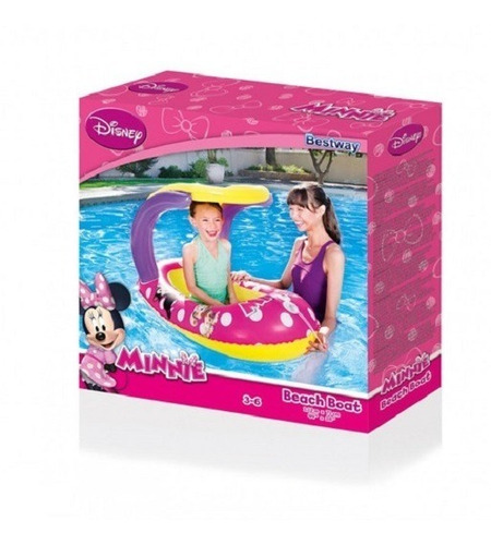 Bote Inflable Con Techo Minnie - Bestway Art. 91059