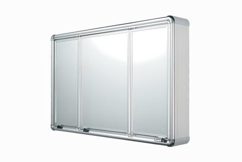 Armario Espelheira 3 Portas Perfil Aluminio Lbp14/s - Astra
