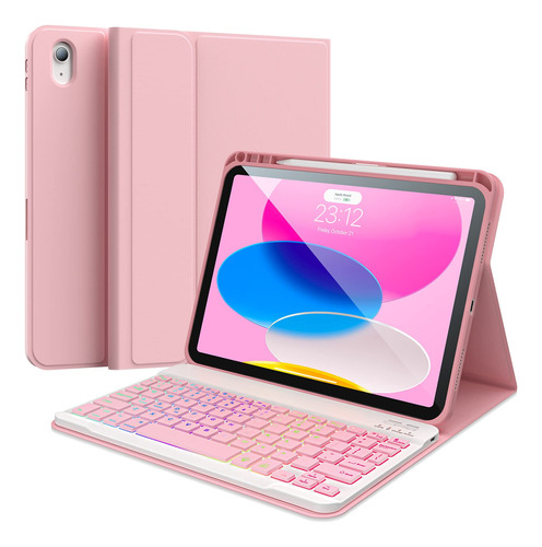 Funda Para iPad De 10 Generacin Con Teclado (10.9 Pulgadas,