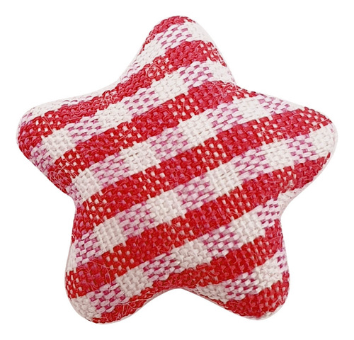 Aplique Estrela Xadrez - Princess - 20 Unidades - 16mm Cor Vermelho 35
