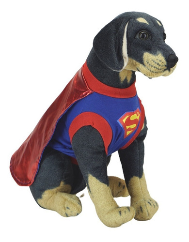 Capa Con Camisa Disfraz Perro Gato Super Heroes Talla Xs