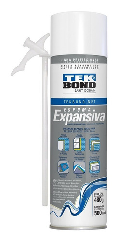 Espuma De Poliuretano Expansiva Tekbond 740 Gr