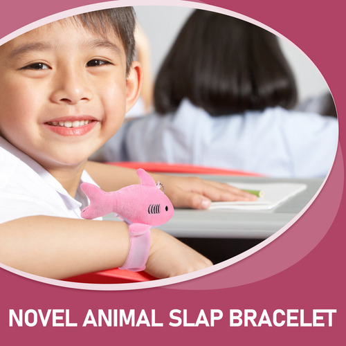 Pulsera De Peluche Con Forma De Tiburón De Peluche, 2 Unidad