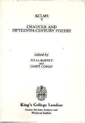 Chaucer And Fifteenth-century Poetry - Julia Boffey