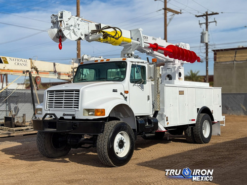 Grua Barrena 1999 International 4700 Con Terex De 11.72 Ton