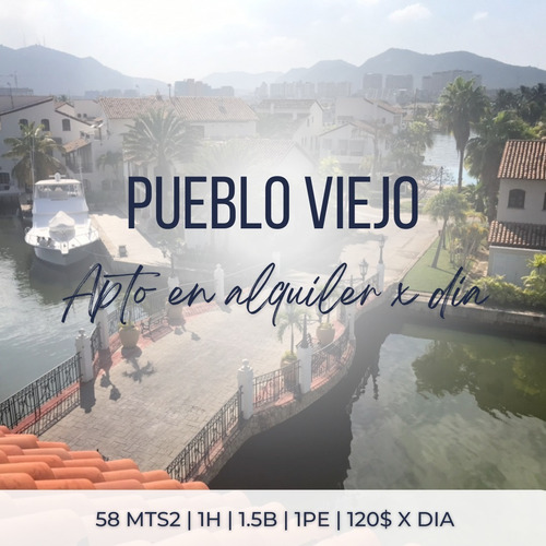 Imagen 1 de 20 de Pueblo Viejo, Complejo Turistico El Morro, Lecheria | Alquiler Apto | 58 Mts2 | 1h  | 1.5b | 1pe | 120$ Por Dia