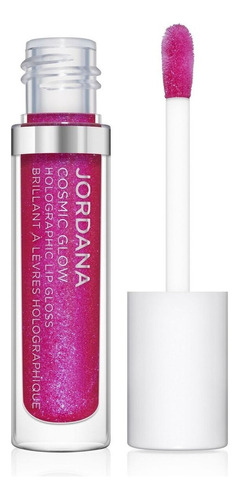 Cosmic Glow Holographic Lip Gloss Jordana Gloss Color 5 Brillant Fuchsia