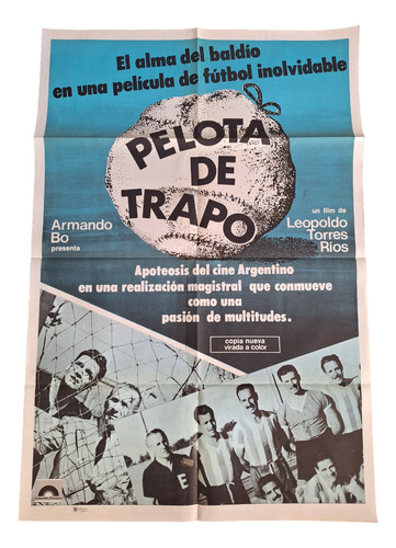 Poster Afiche Cine Argentino Pelota De Trapo Armando Bo *