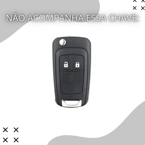 Chave Canivete Compatível Cruze Onix Spin Nova S10 Montana