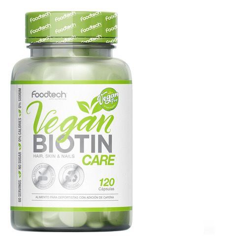 Vegan Biotin Care 120 Caps - Foodtech