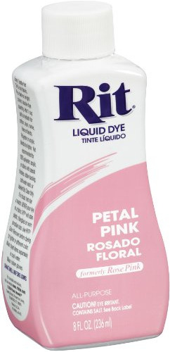 Rit Dye Tinte Liquido Para Tela 8 Onza Rosa Petalo