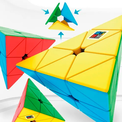 Imagen 3 de 10 de Cubo Mágico Pirámide Triangulo Triangular 3x3x3x3 Rubik