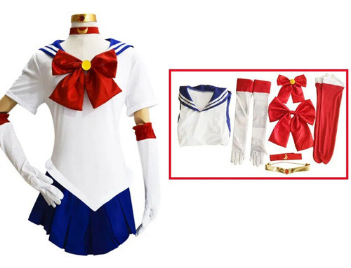 Vestido Figurado Para Disfraz De Cosplay De Sailor Moon