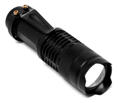 Linterna Led Recargable De Aluminio Con Cargador Y Estuche