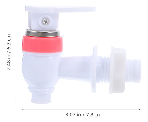 2 Unidades De Válvula Dispensadora De Água Vermelha E Azul P