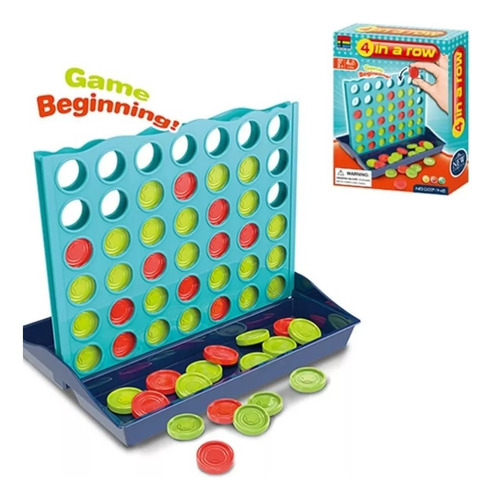 Juego Connect Conecta 4 Forma 4, Juego De Mesa, Estrategia