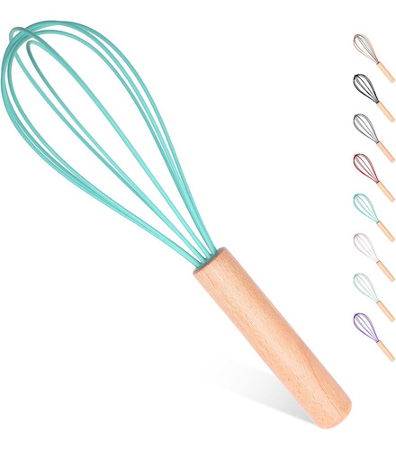 Batidor De Silicona, Batidor De Silicona Con Mango De Madera