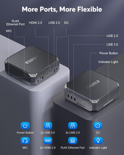 Computadora Pc Ak2 Mini Pc Intel 12gen N100 3.4ghz 16gb Ram