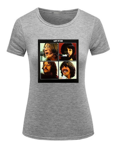 Remera Mujer Algodón Let It Be The Beatles