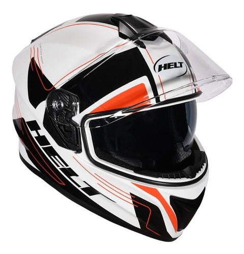 Capacete De Moto Helt Avant Glass Stone Branco Mais Vendido