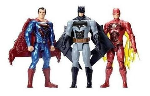 Pack Liga De La Justicia - Batman, Superman Y Flash - Mattel