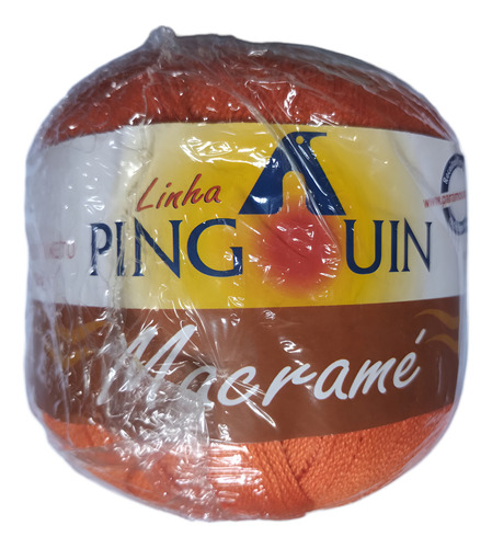 1 Kilo Macramé Pingouin De Algodón 100% Ovillo De 100g Naranja Oscuro
