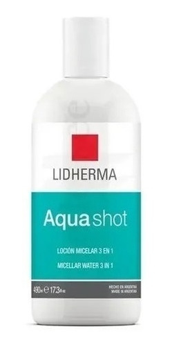 Lidherma Aquashot Loción Micelar 490ml. Demaquillante