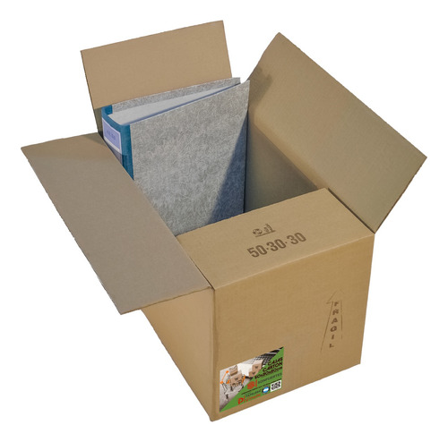 Cajas Cartón 50x30x30 Embalaje Reforzada 100lb Pack X25u