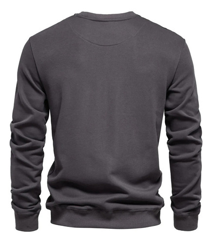 Sudadera Deportiva Sólida De Mezcla De Algodón A La Moda