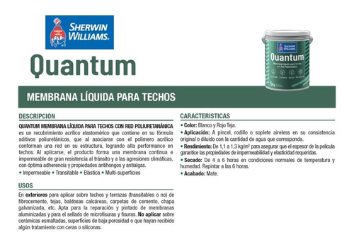 Membrana Liquida Sherwin Williams Quantum 20 + 20 Kg
