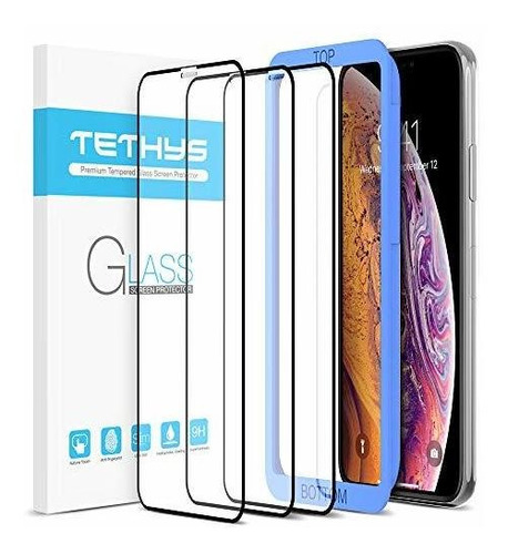 Tethys Pantalla Cristal Diseñado Para iPhone 11 Pro Xs Guia