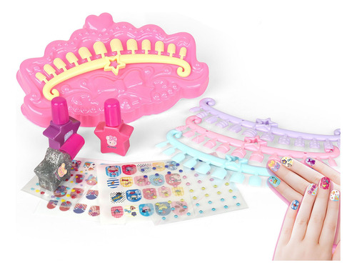 Juego De Parches De Uñas Para Niños Play House Princess Girl