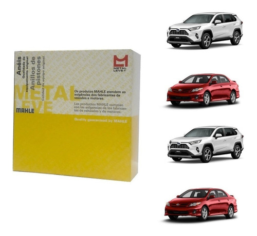 Anel De Pistão Toyota Corolla New Xei-g  2.0 16v Metal Leve