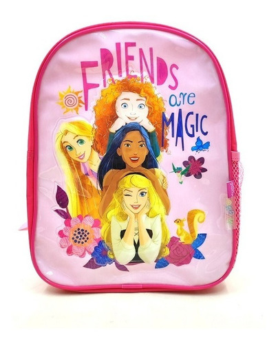 Mochila Carro Jardin Disney Princesas 12 Pulgadas Wabro