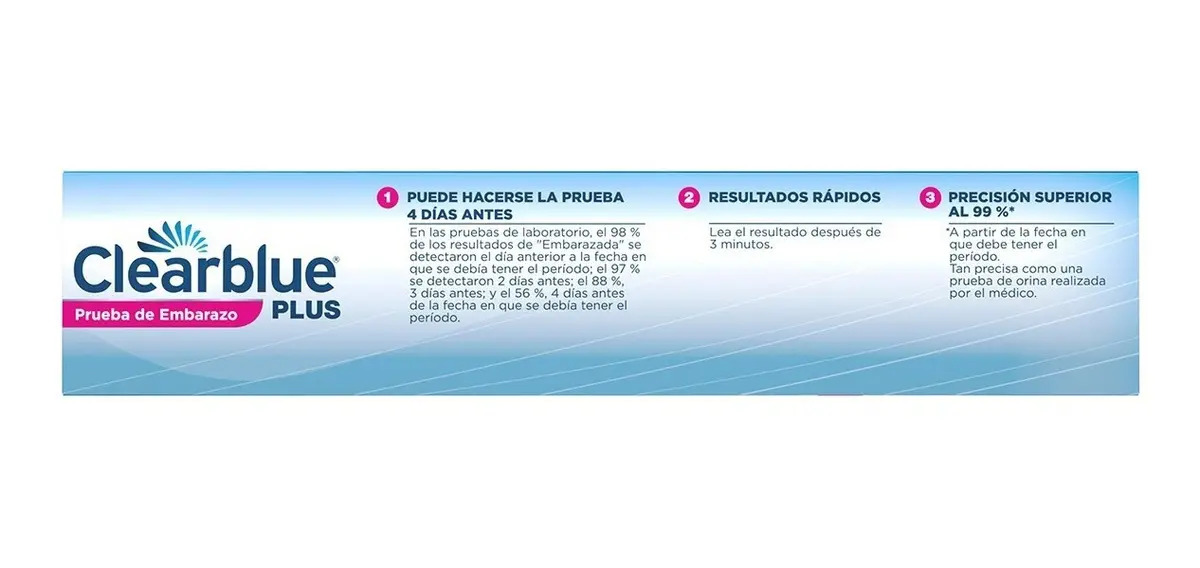 Prueba De Embarazo Digital Clearblue Plus - 25gr
