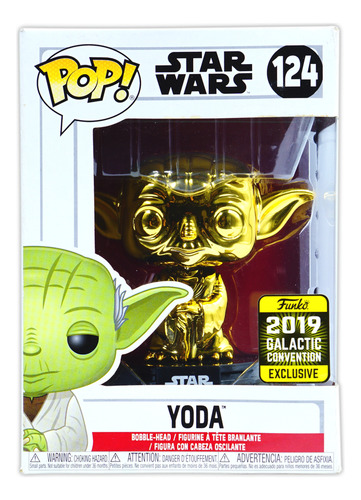 Funko Pop Star Wars Yoda #124 Galactic Convention Exclusive