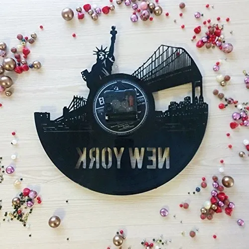 Mi Tienda Para Ti New York City Reloj De Pared De Vinilo Con