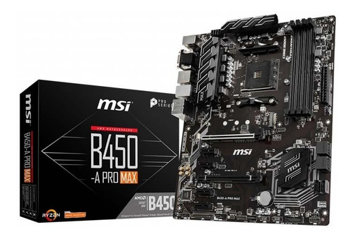 Msi Pro B450-a Pro Max Am4 Amd Board Ryzen