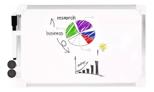 Pizarra Acrílica Dual Magnética Clases Taller Ofic 30x40 Cm