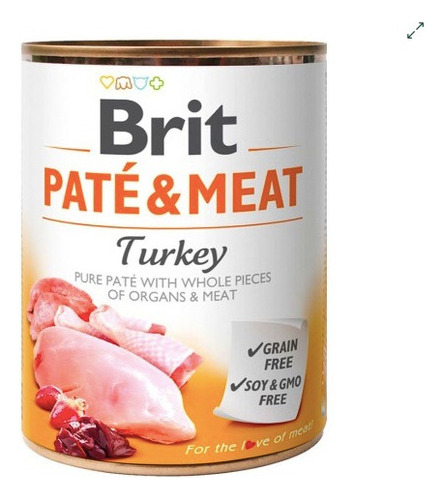 Brit Pate And Meat Turkey 800g