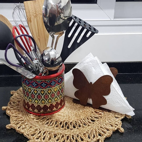 Imagen 2 de 2 de Servilleteros Diseño Home Deco Hogar Chapa Oxido