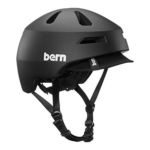 Bern Brentwood 2.0 Casco De Ciclismo, Matte Black W/visor, S